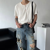 OA ハインフック ヘンリーネック ショートスリーブ Tシャツ (4 colors)