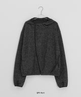 Pub Diagonal Knit Hood Zip-Up