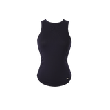 Soft Slim Halter Neck Sleeveless Top [Navy]