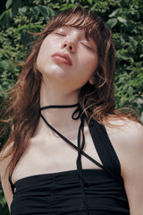 FAIRY HALTER TOP black