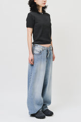 (W) Misty String Wide Denim (2color)