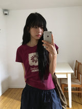 Tiav Flower Printing Short Sleeve Tee