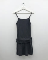 Khan side shirring sleeveless one-piece (3color)