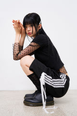 フォーレースレイヤードハーフトラックパンツ