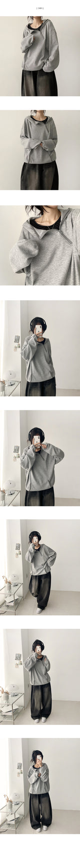 Brae U-Neck Dangara Round Long Sleeve T-Shirt