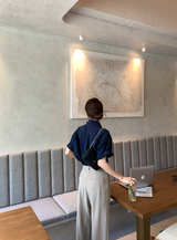 [Lè made] Lè made サマーリネンワイドスラックス / 3 colors