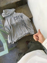 No.1404 CREW hood ZIP-UP (3color)