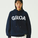 [UNISEX]GROA フラワーロゴ パーカー