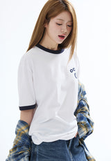 リンガーTシャツ ホワイト