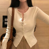 [BELLIDE MADE] ferry rib round knit cardigan