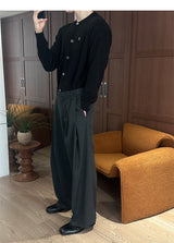 [ESSENTIAL LINE] Round neck basic cardigan(2color)