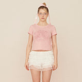 ミャオ ピラティス クラブ Tシャツ - PINK