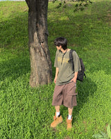 ダブルポケットハーフスウェットパンツ