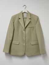 Ber Linen Loose Fit Single Jacket