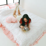 Dust-Free Cherry Frill Duvet Cover - SS size