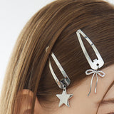 [SET]リボンスターヘアクリップピン