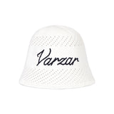 New Wave Varzar Punching Knit Bucket Hat White