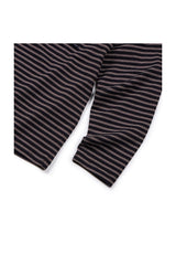 (BASE) STRIPE POCKET LONG SLEEVE (NAVY)
