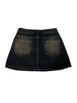 [BELT & INNER SHORTS] 秋デニム ブラウン カーキ デニムスカート – SK