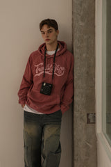 Pigment Wave Logo Hood - Indipink