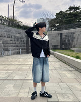 Trin Bermuda denim pants