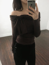 Rosy Off-Shoulder Tee