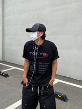 Teach Tokyo lettering short-sleeved T-shirt 3C