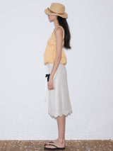 rirri SS25 バケーションウェア 100%コットン フローラル ブラウス - Resort Collection