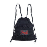 レースストリングバッグ_black