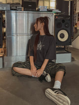 Vintage Star Pigment Short-Sleeved T-shirt