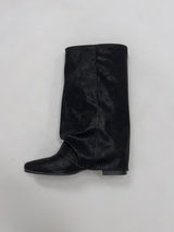 Peanut Fold Layered Long Boots