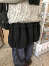 Myopni Corduroy Balloon Midi Skirt