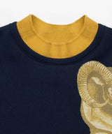Double Rib Sweatshirt - Dall Sheep _ NAVY