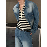 [S/S] Sand washing denim trucker jacket(3color)