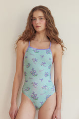 [Bloom Stitch _mint] One Piece Swimsuit