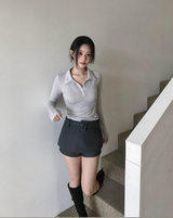 person classic wool mini sk / pt ( belt set )