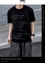 Coral Lettering Short Sleeve T-Shirt