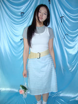 blue stripe skirt
