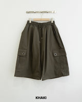 Punch Eyelet Bermuda Pants