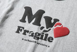 Fragile Heart Ringer Tee (Gray)