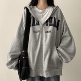 Mern Boxy Fit Hooded Zip-Up