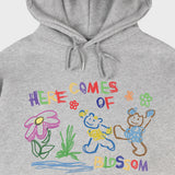 [UNISEX]HERE COMES OF DRAWING HOODIE