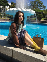 Kuchi Lace Velvet Skirt
