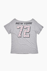 チェッカーボードニューヨークプリンティングTシャツ