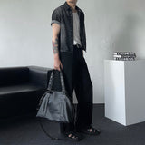 MG323 Pinter Crop Denim Shirt (2 colors)