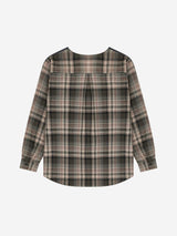 1/2 ブレンドパッチスウェットシャツ (CHARCOAL/BROWN)