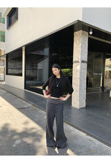 ラウンドカプリハイエンドロングスリーブTシャツ