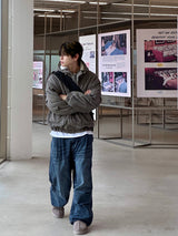 Gracie Double Pintuck Balloon Denim Pants