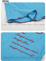 wide neck off-shoulder lettering long-sleeve t-shirt
