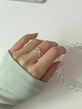 [2 set] Ribbon Twisted Bold Layered Ring Set 